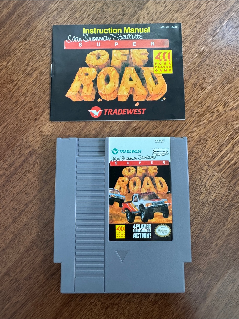Super Off Road NES Game Cartridge with Manual Nintendo